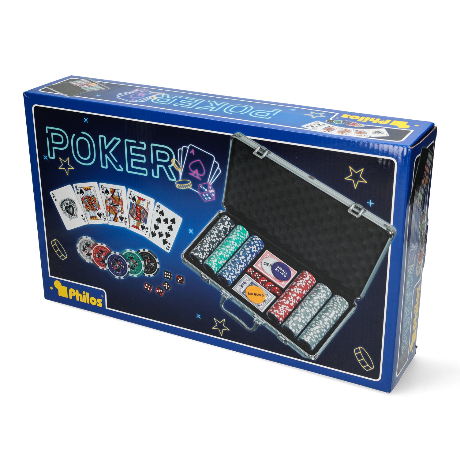 Luxe aluminium poker case — professionele fiches met duidelijke waardes.