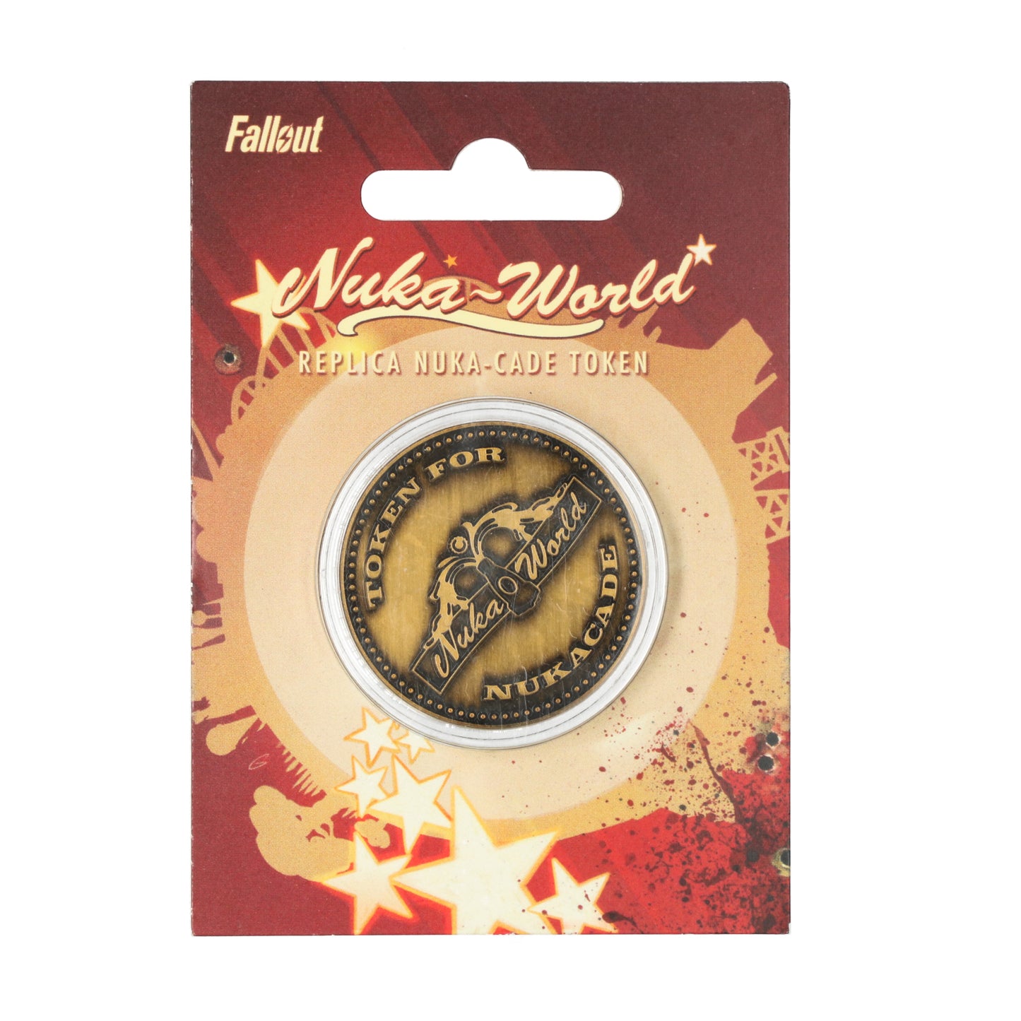 Fallout Nuka‑Cade token replica — officieel collectors item voor fans van de Fallout franchise.