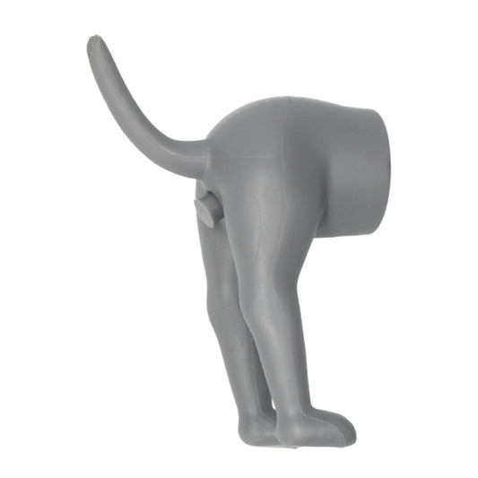 Hondenpoep dispenser voor tandpasta — originele badkamer gadget om tandenpoetsen leuk te maken.