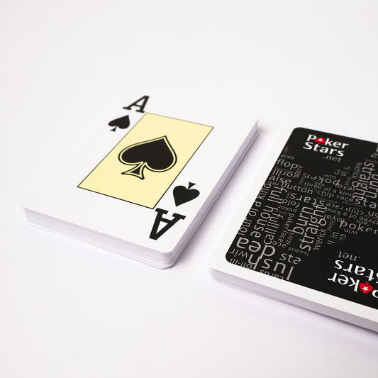 Luxe poker speelkaarten — officiële Pokerstars kaarten, perfect voor thuis of toernooi.