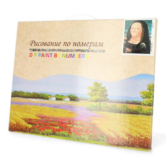 Mona Lisa schilder op nummer - Body Positive - geweldig cadeau voor startende schilder - zijaanzicht