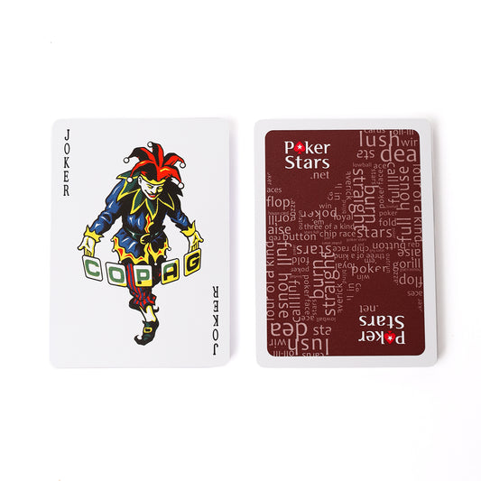 PVC Pokerstars speelkaarten — luxe kwaliteitskaarten voor avonden vol pokerplezier.