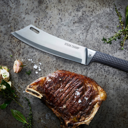 Chef’s Knife BBQ Pro — ergonomische soft‑touch grip voor comfortabel en veilig gebruik.