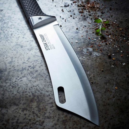 Steak Champ BBQ Pro — krachtig en stijlvol chef’s knife, mix van design en performance.