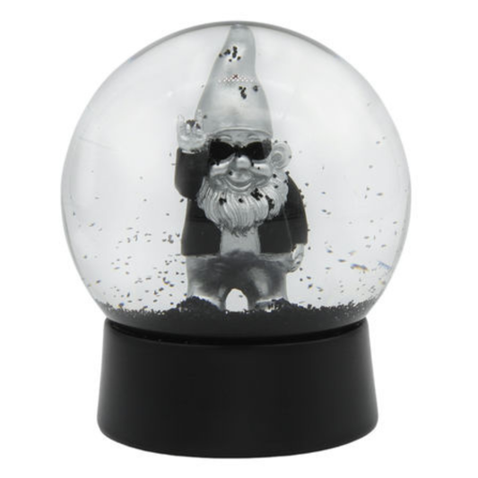 Zilveren Rock Sneeuwbol als stoere woondecoratie