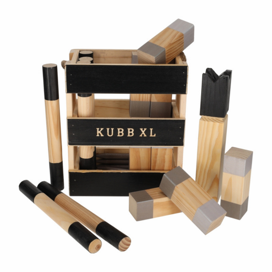 JENS Living Kubb Spel XL houten buitenspel voor in de tuin