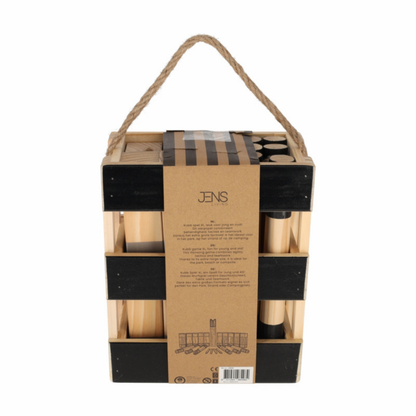 JENS Living Kubb Spel XL spelregels en complete set in één pakket