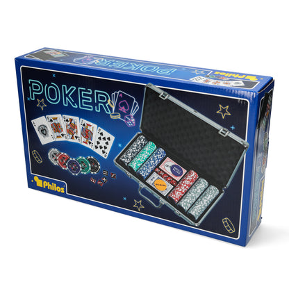 Luxe aluminium poker case — professionele fiches met duidelijke waardes.