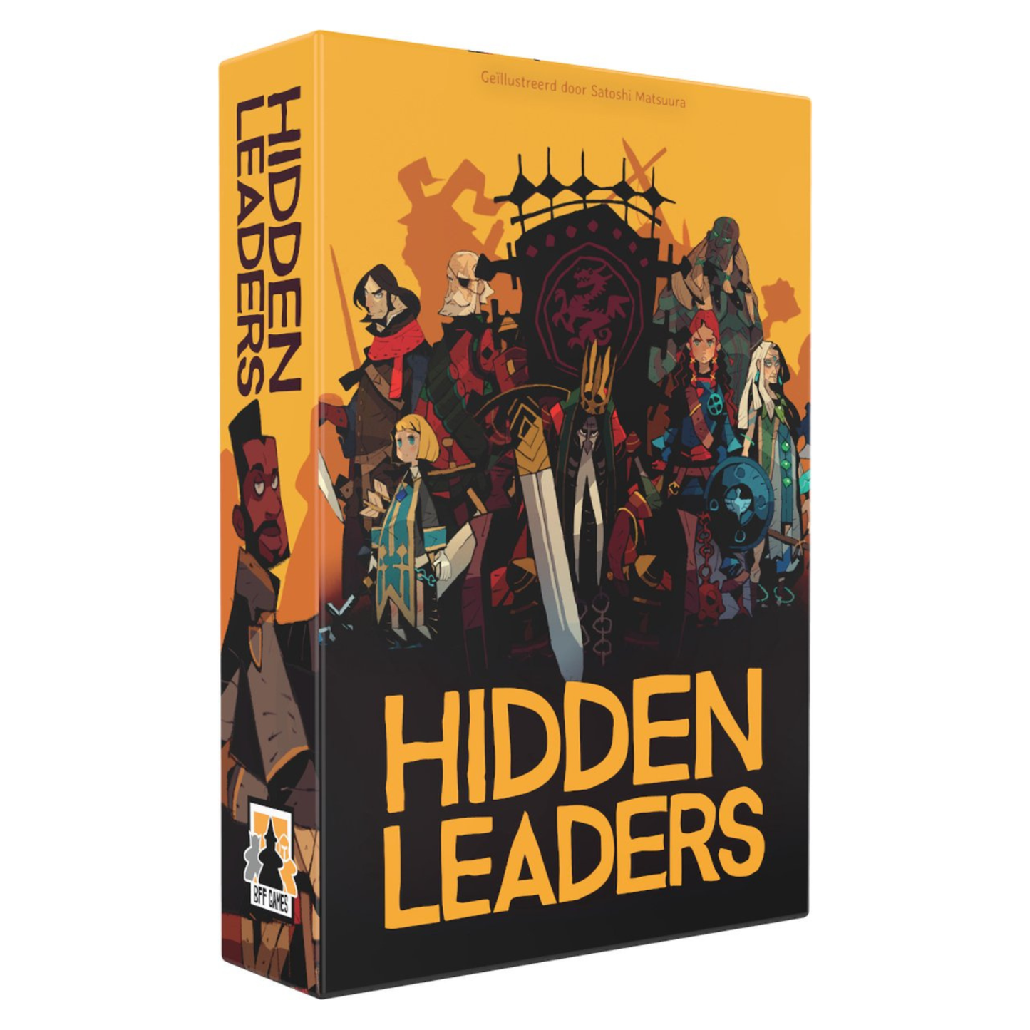 Hidden Leaders bordspel NL — snel strategiespel met geheime rollen.
