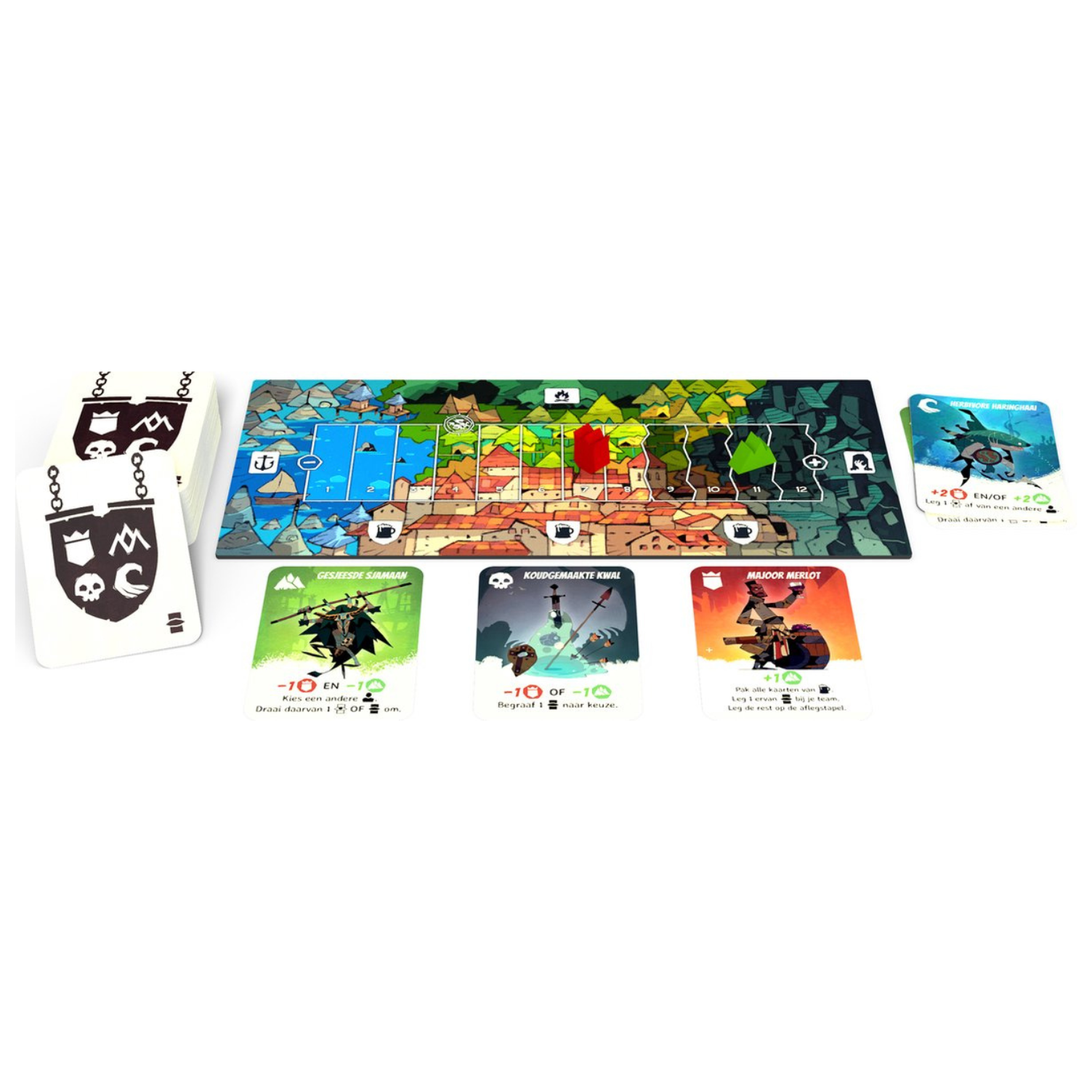 Hidden Leaders kaartspel — bluf, puzzelen en korte potjes voor spelavonden.