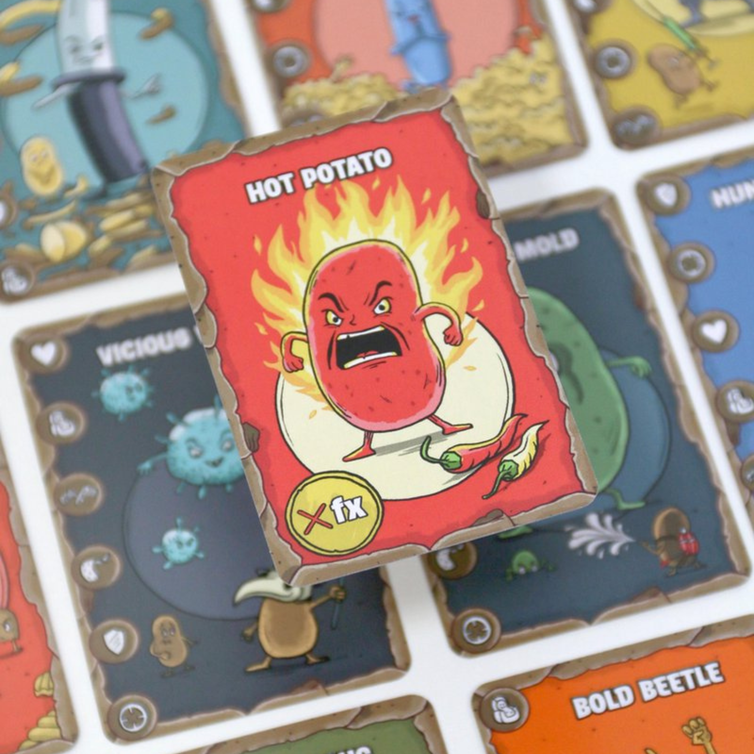 Hot Potato Nederlandstalige editie — met spelregels in EN, NL, FR, DE.