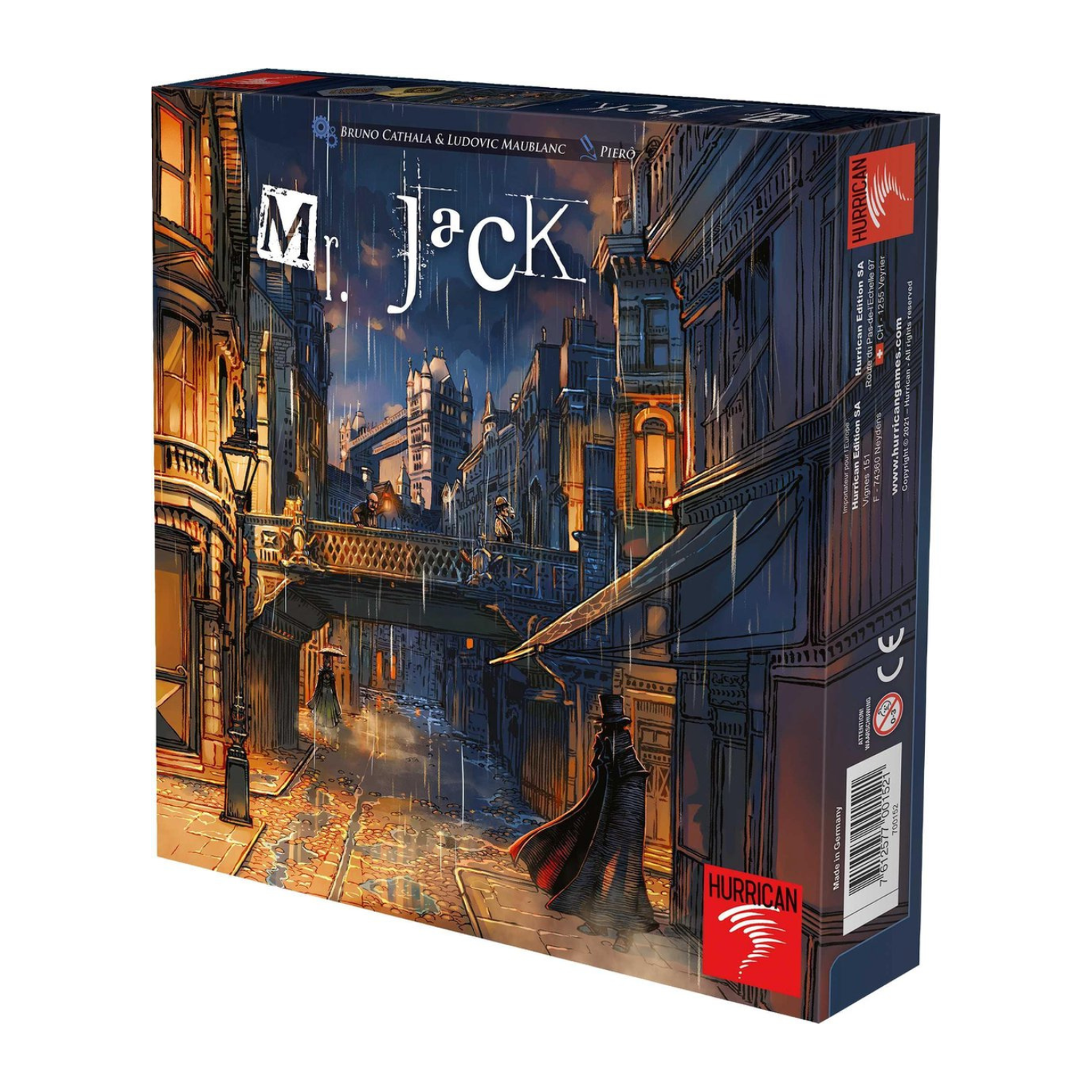 Bordspel Mr. Jack in Londen — kat‑en‑muis spel tussen Jack the Ripper en detective