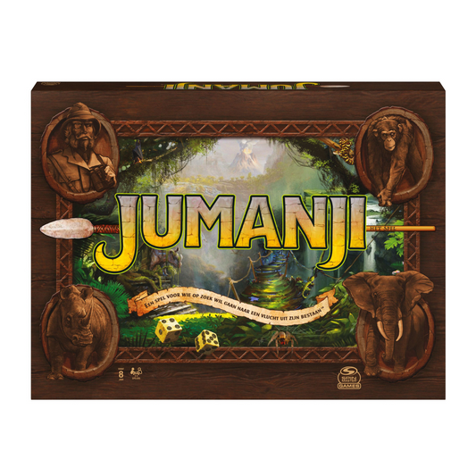 Jumanji bordspel Nederlands — spannend familiespel vol jungle avonturen.