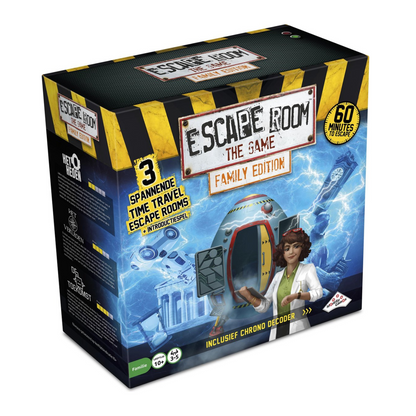 Escape Room Family Time Travel — spannend thuis-escape spel voor het hele gezin.