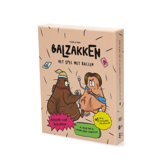 Balzakken het spel — hilarisch kaartspel waar je letterlijk je ballen op tafel gooit, ideaal voor vriendenavonden