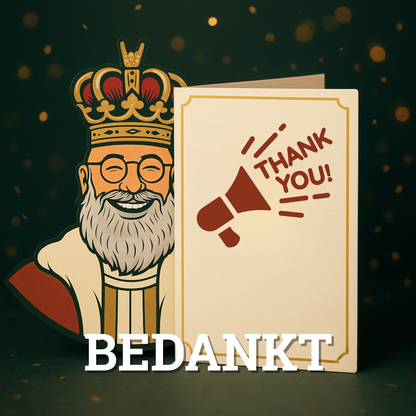Wenskaart - Bedankt