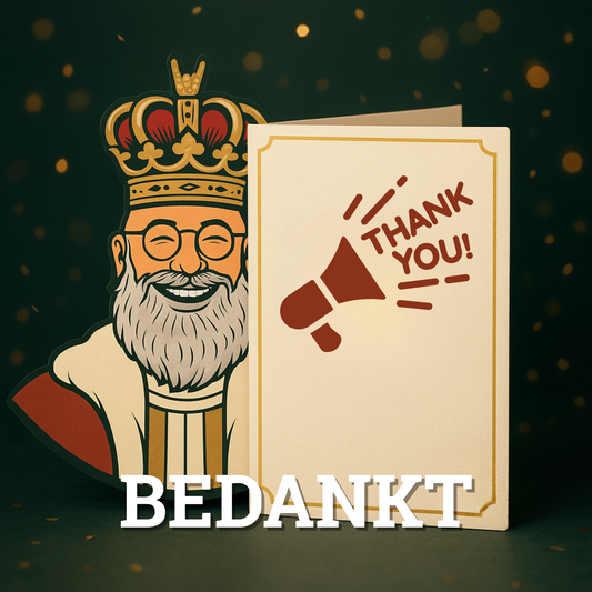 Wenskaart - Bedankt