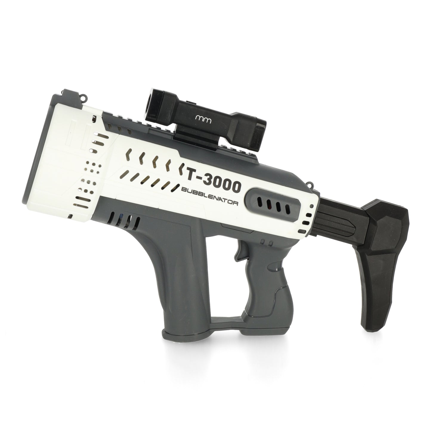 Bubblenator T-3000 Wit, Grijs en Zwart - Ultieme Fun Gadget - Voorzijde links