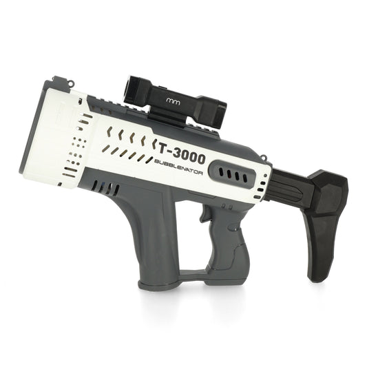 Bubblenator T-3000 Wit, Grijs en Zwart - Ultieme Fun Gadget - Voorzijde links