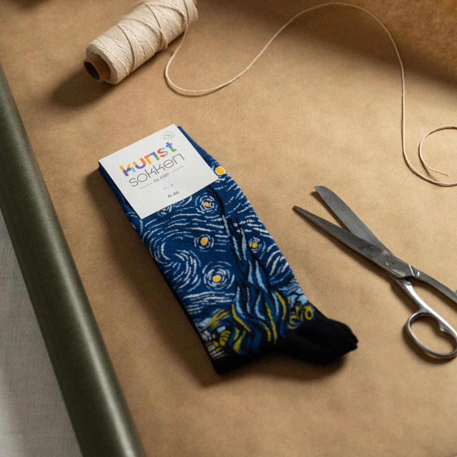 Kunstsokken van biologisch katoen — zachte en duurzame herensokken.