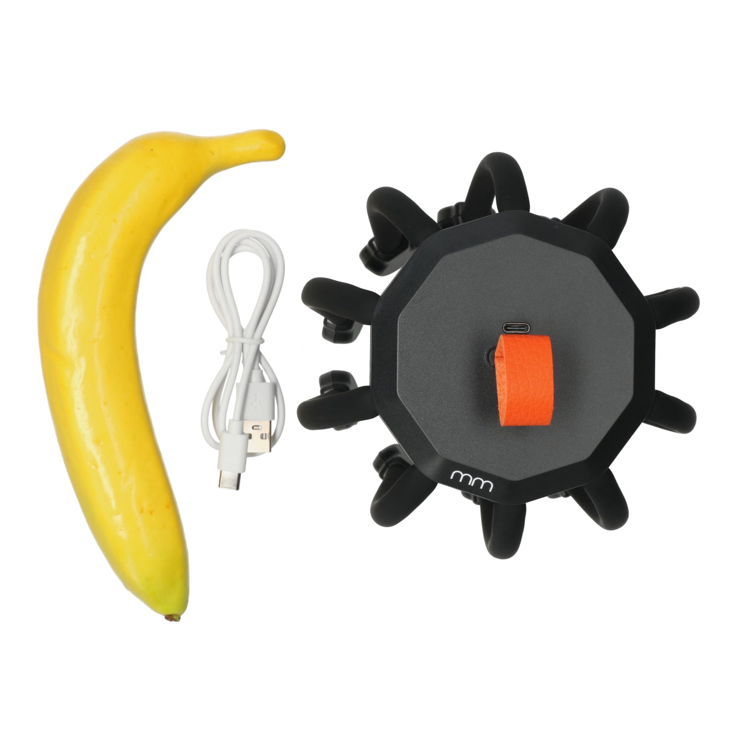 Draagbare elektronische hoofdmassager - anti-stress gadget met zachte siliconen armen, perfect voor ontspanning.