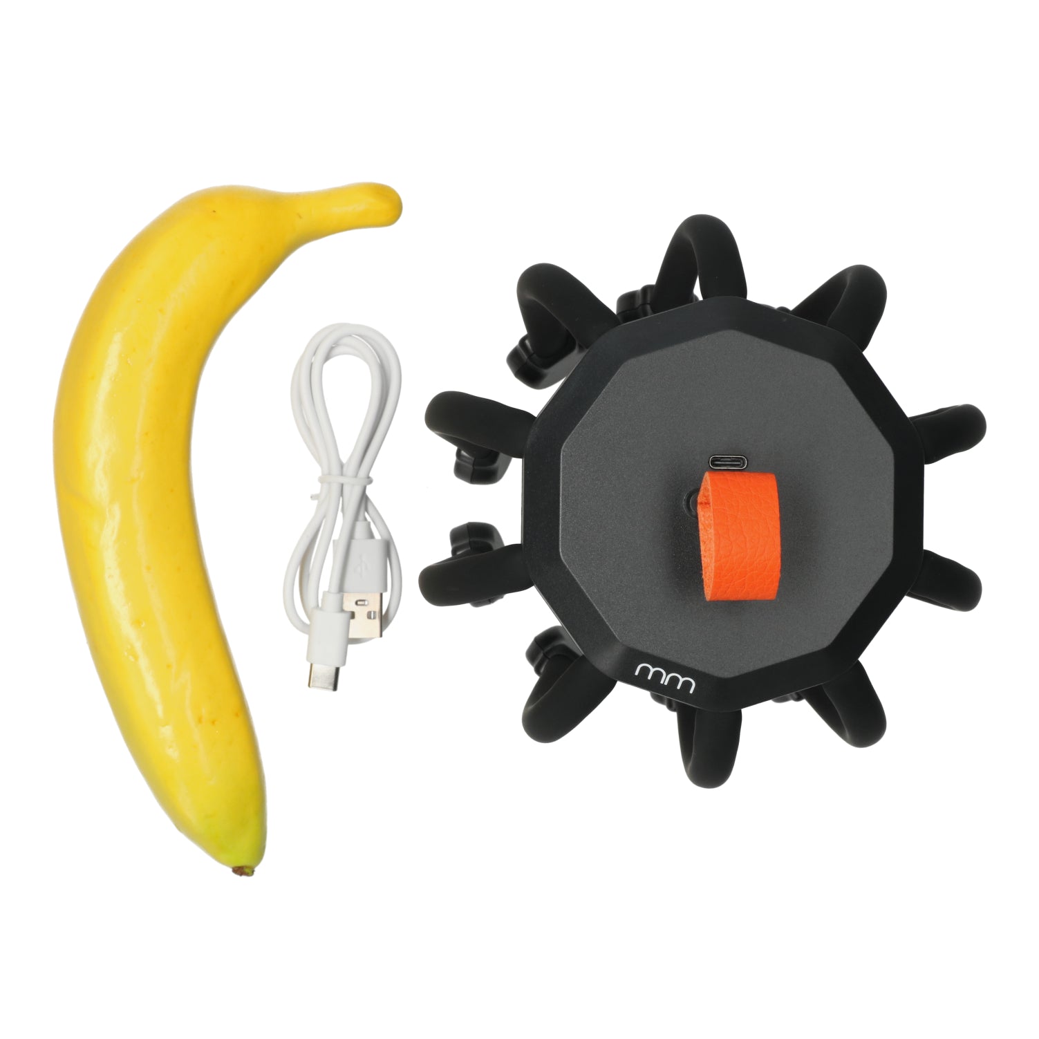 Draagbare elektronische hoofdmassager - anti-stress gadget met zachte siliconen armen, perfect voor ontspanning.