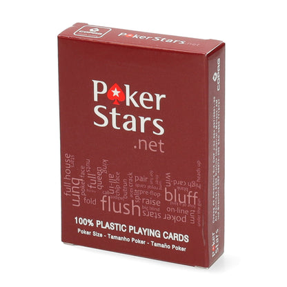 Duurzame PVC Pokerstars kaarten — kwaliteit en professionaliteit voor elke kaartspeler.