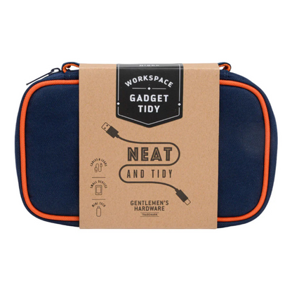 Tech Tidy tas — compacte organizer voor kabels, opladers en earbuds.
