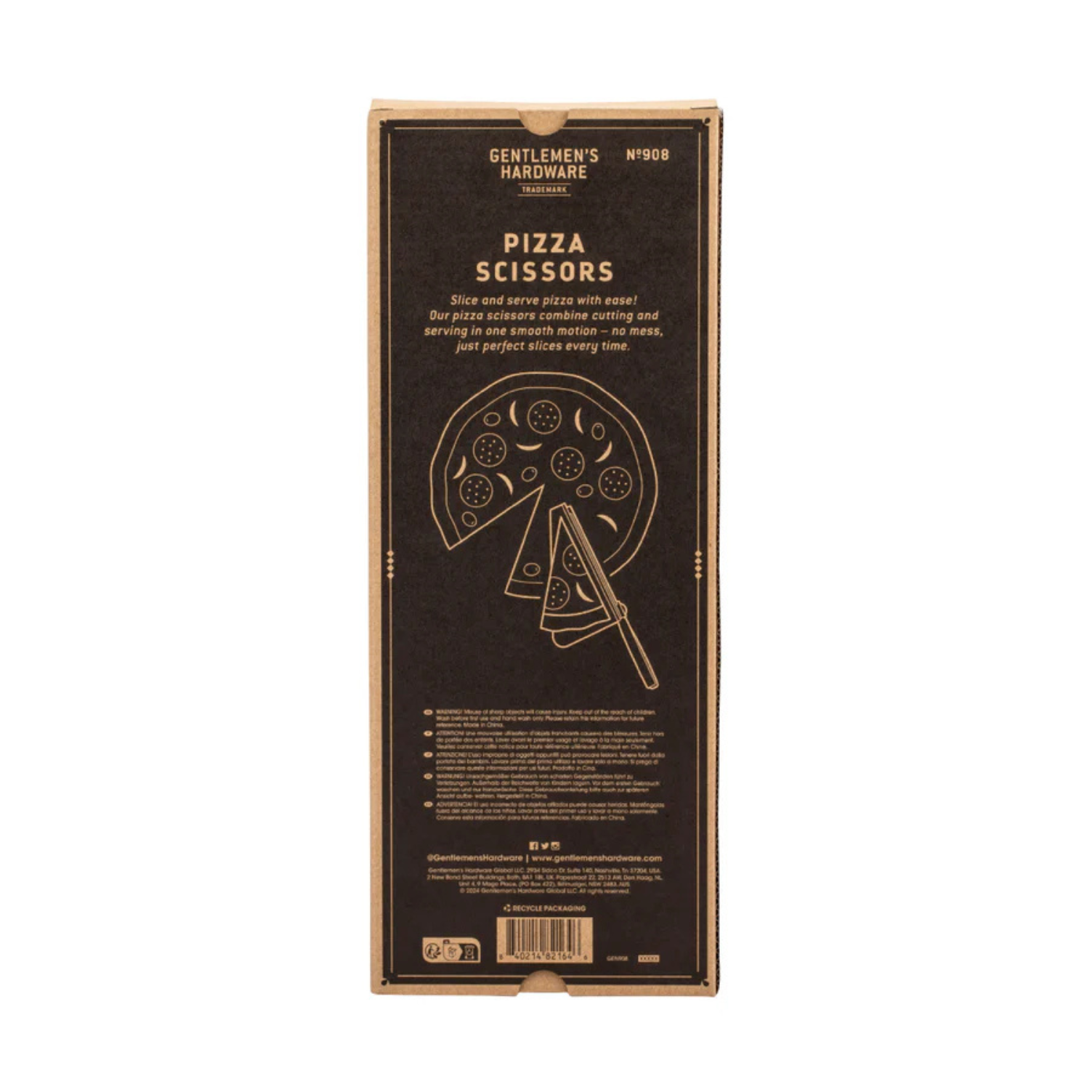 Pizza schaar keukengadget — origineel en praktisch cadeau voor foodies.