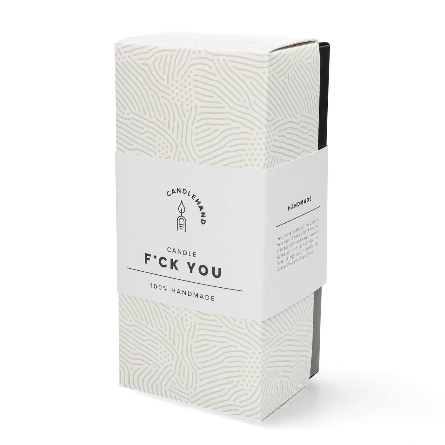 Handgemaakte Candlehand kaars met middelvinger — gedurfd cadeau en conversation starter.