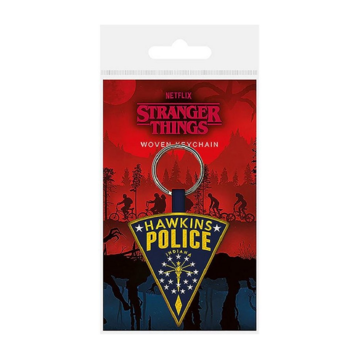 Stranger Things keychain — kleine fannish goodie voor rugzak of sleutelbos.