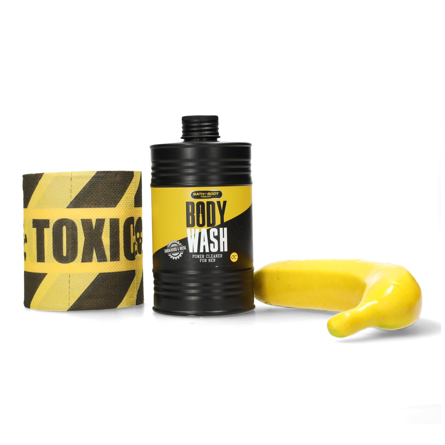 Hilarisch geschenk voor vaders en stinkers - zwart en geel -Sandalwood & Muskgeur - banana for scale