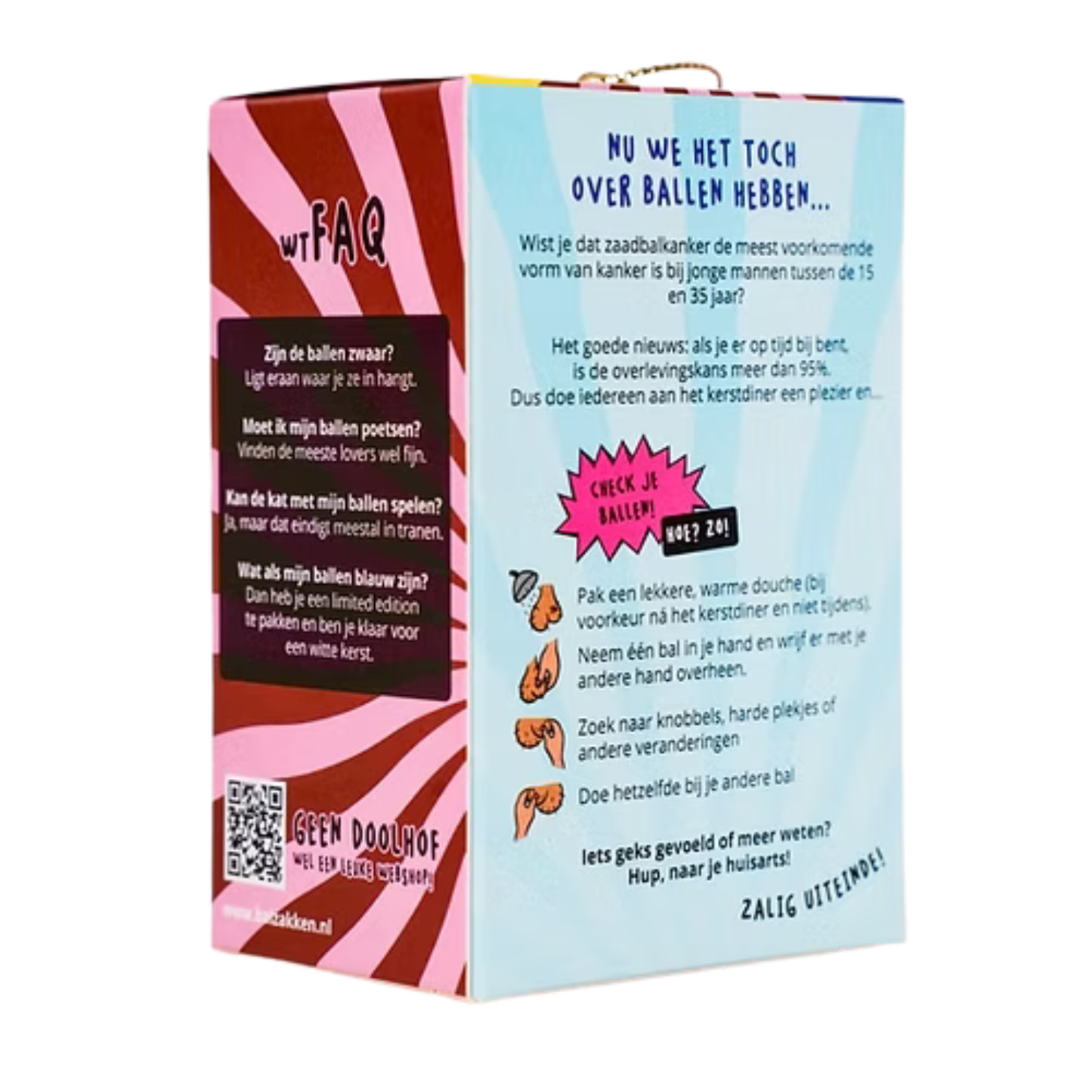 Ballsy Christmas bal — kerstdecoratie met humor en een goede zaak.