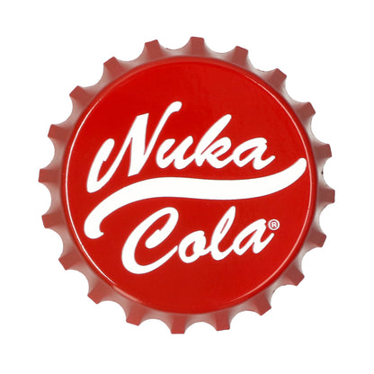 Metalen Nuka Cola opener — stoer keukenaccessoire in retro game stijl, handig en duurzaam.