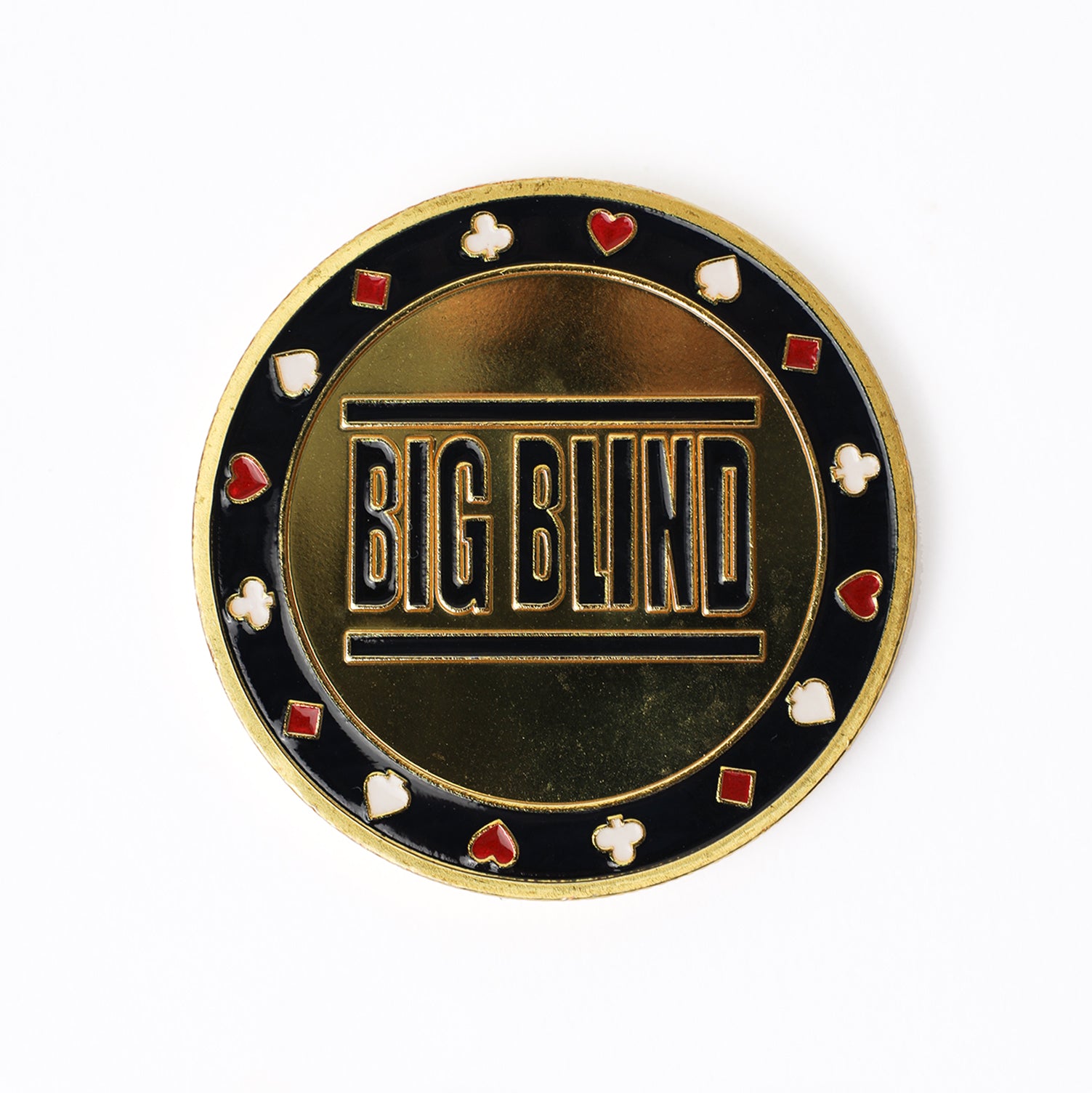 Metalen blind buttons — duurzame set voor iedere pokertafel.