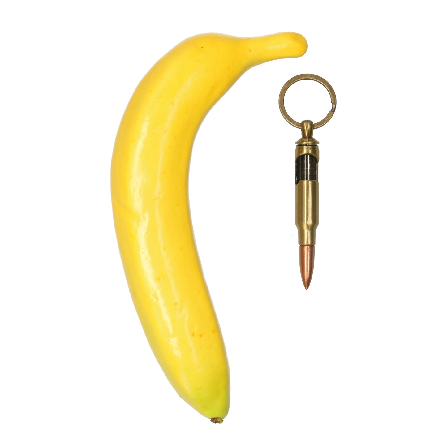 Metalen kogel flesopener — stevige sleutelhanger in de vorm van een patroon, ideaal cadeau voor mannen.
