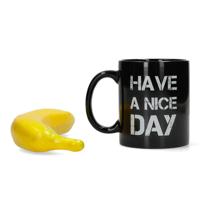 Mok met opdruk - leuk cadeau - handgebaar - Bananaforscale