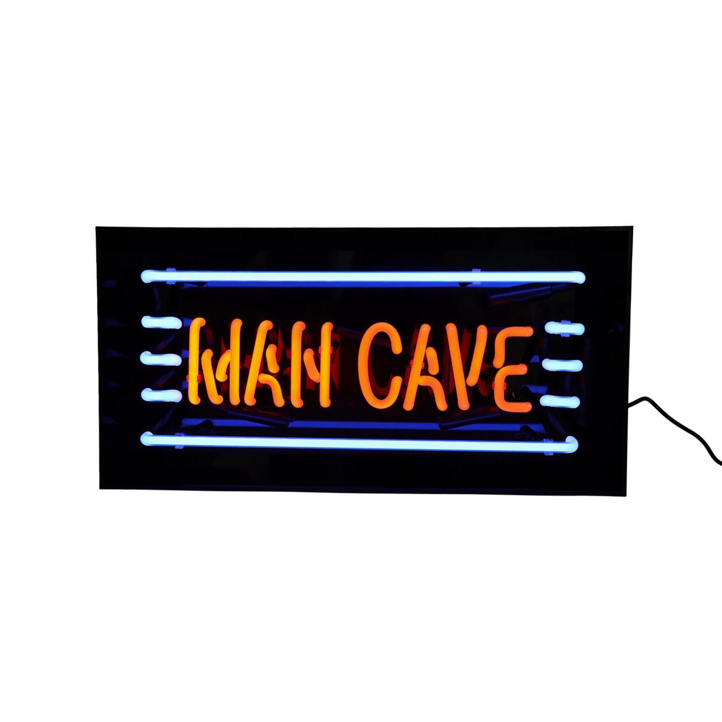 Neon lamp Man Cave — stoer woonaccessoire in stevige acrylic box.