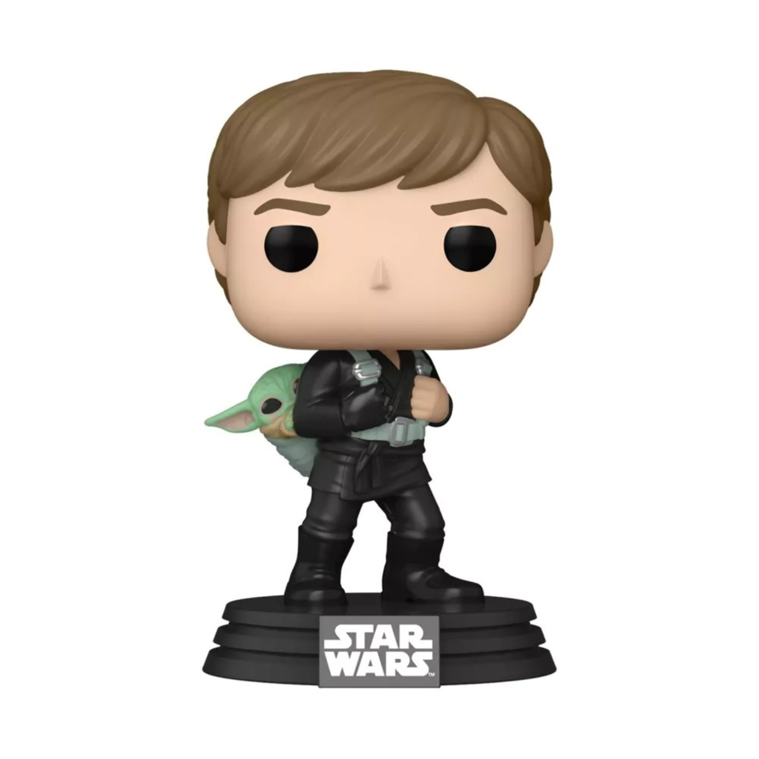 FUNKO POP! Star Wars: BoBF - Luke & Grogu Training vooraanzicht