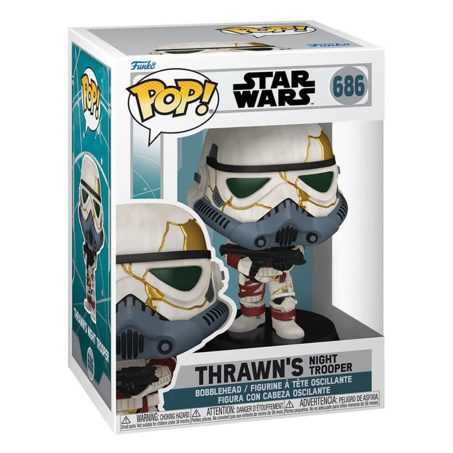 FUNKO POP! Star Wars: Ahsoka - Thrawn's Night Trooper with Grey mask 686 in box