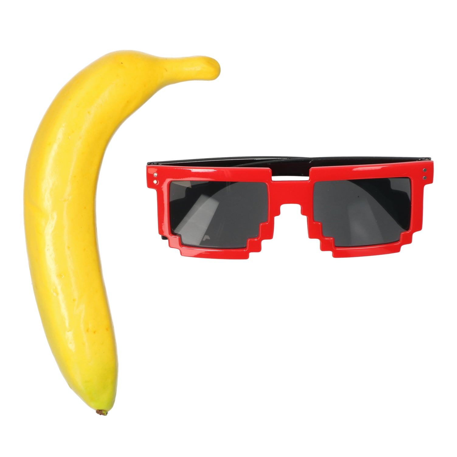 Pixelbril feestaccessoire — oldskool gaming stijl bril voor een unieke retro uitstraling.