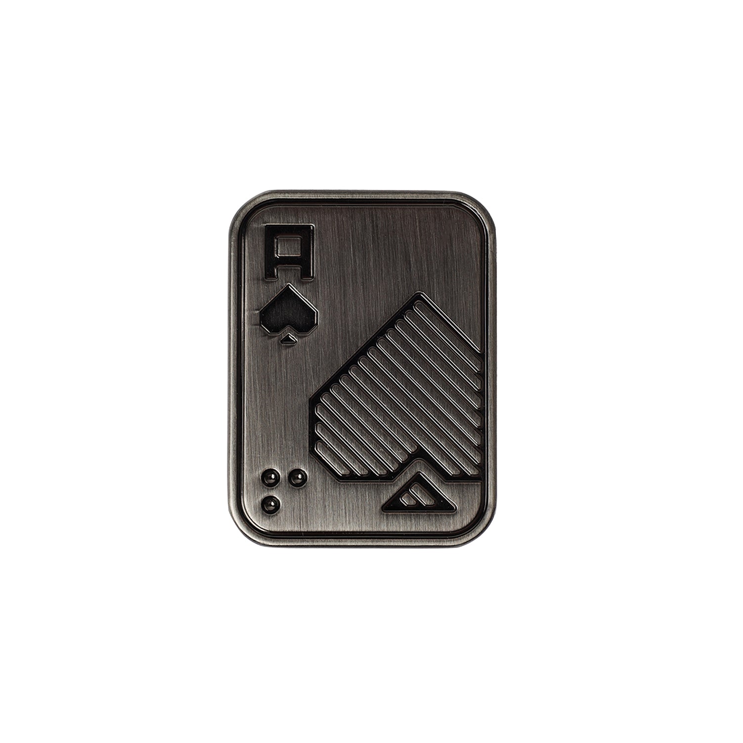 Push Slider Fidget Aas — gevorderde variant bestaande uit twee losse metalen delen.