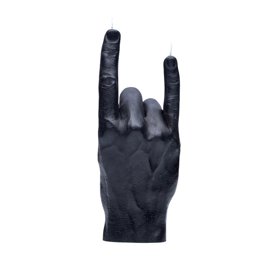 Rock horns kaars van Candlehand — uniek cadeau voor housewarming, verjaardag of vrijgezellenfeest.