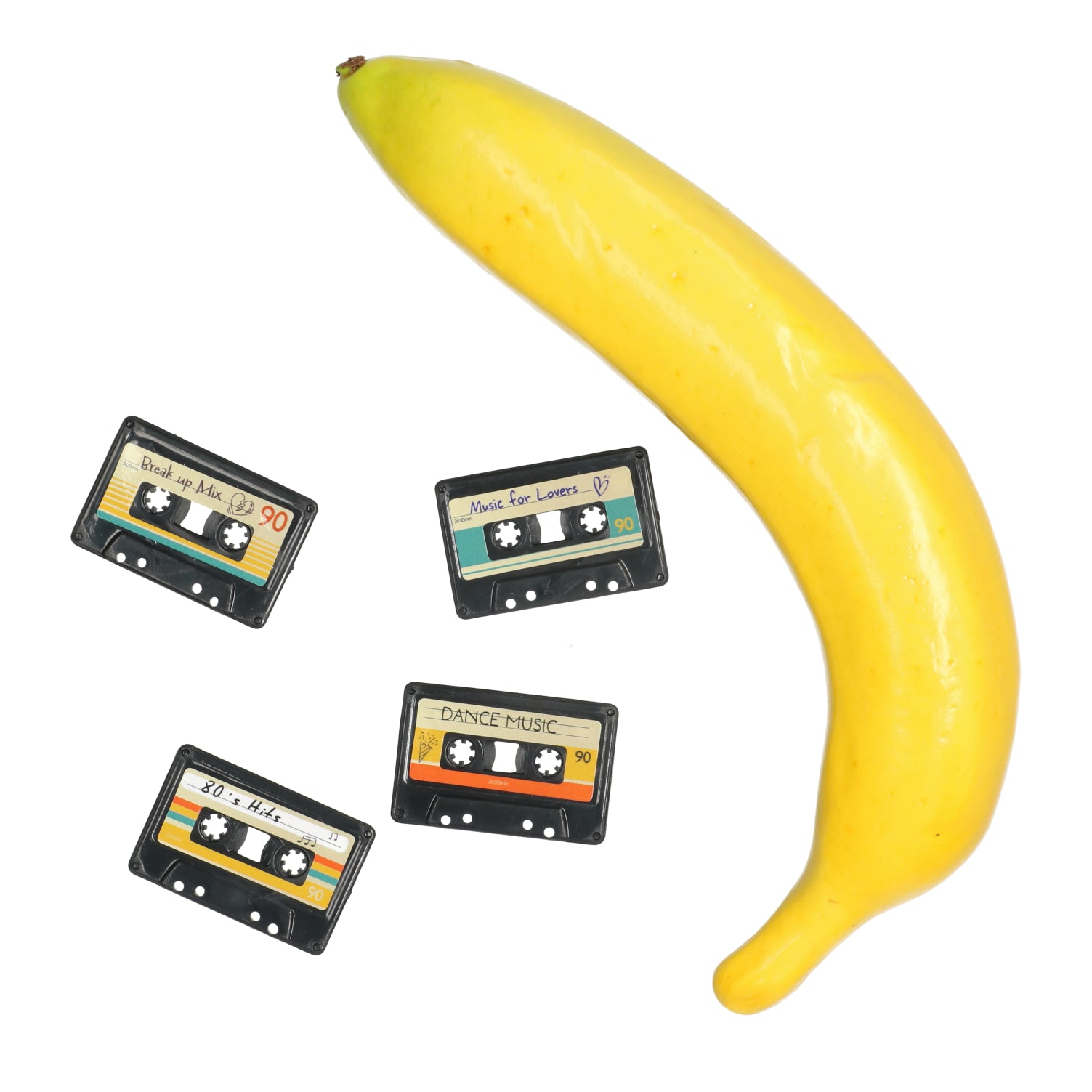 Vintage cassette koelkastmagneet — ideaal cadeau voor fans van muziek en nostalgie.