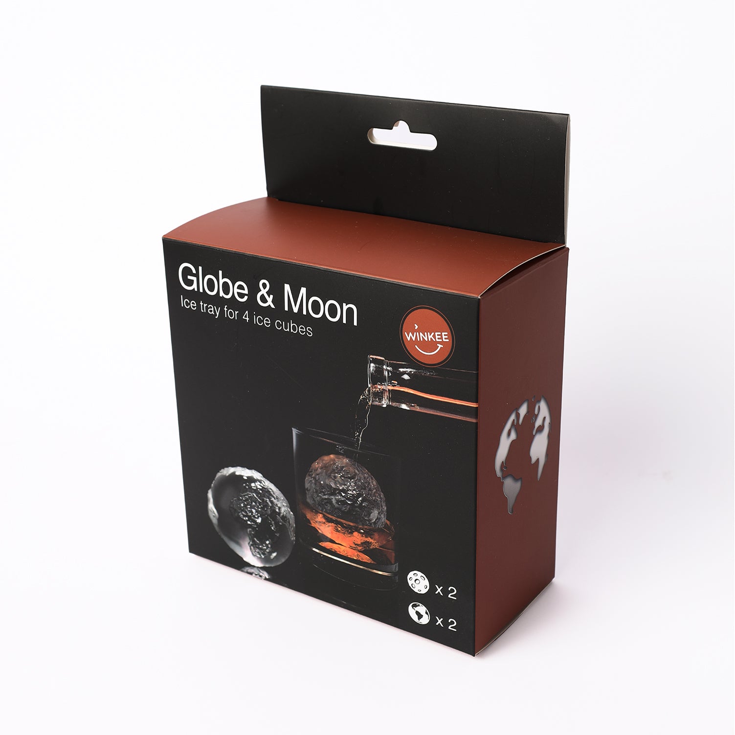 Wereldbol ijsmaker siliconen mal — uniek cadeau voor cocktail- en space lovers.