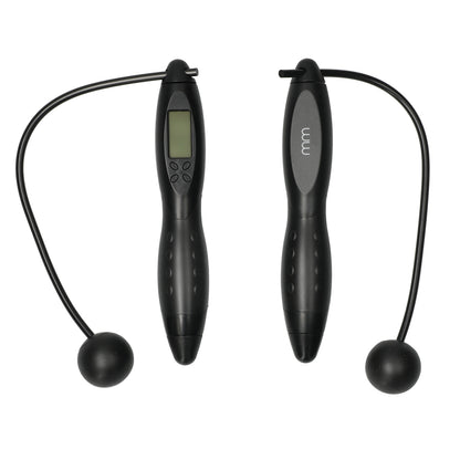 Wireless jumprope met display en ergonomische handgrepen - no rope design voorkomt struikelen, effectief voor vet verbranding en conditie.