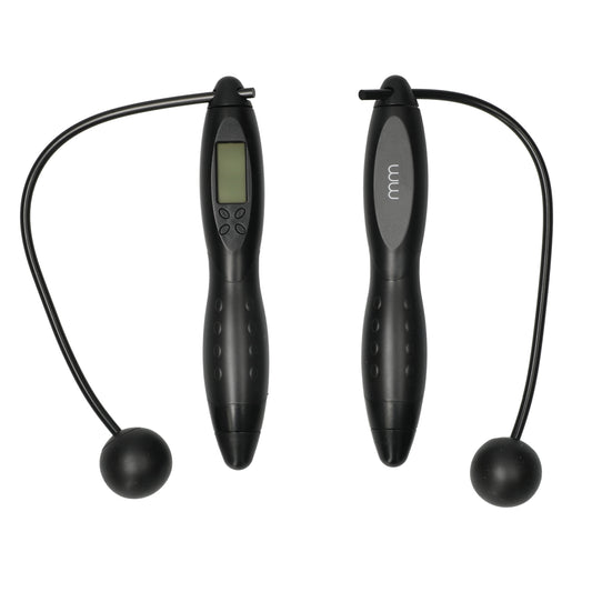 Wireless jumprope met display en ergonomische handgrepen - no rope design voorkomt struikelen, effectief voor vet verbranding en conditie.