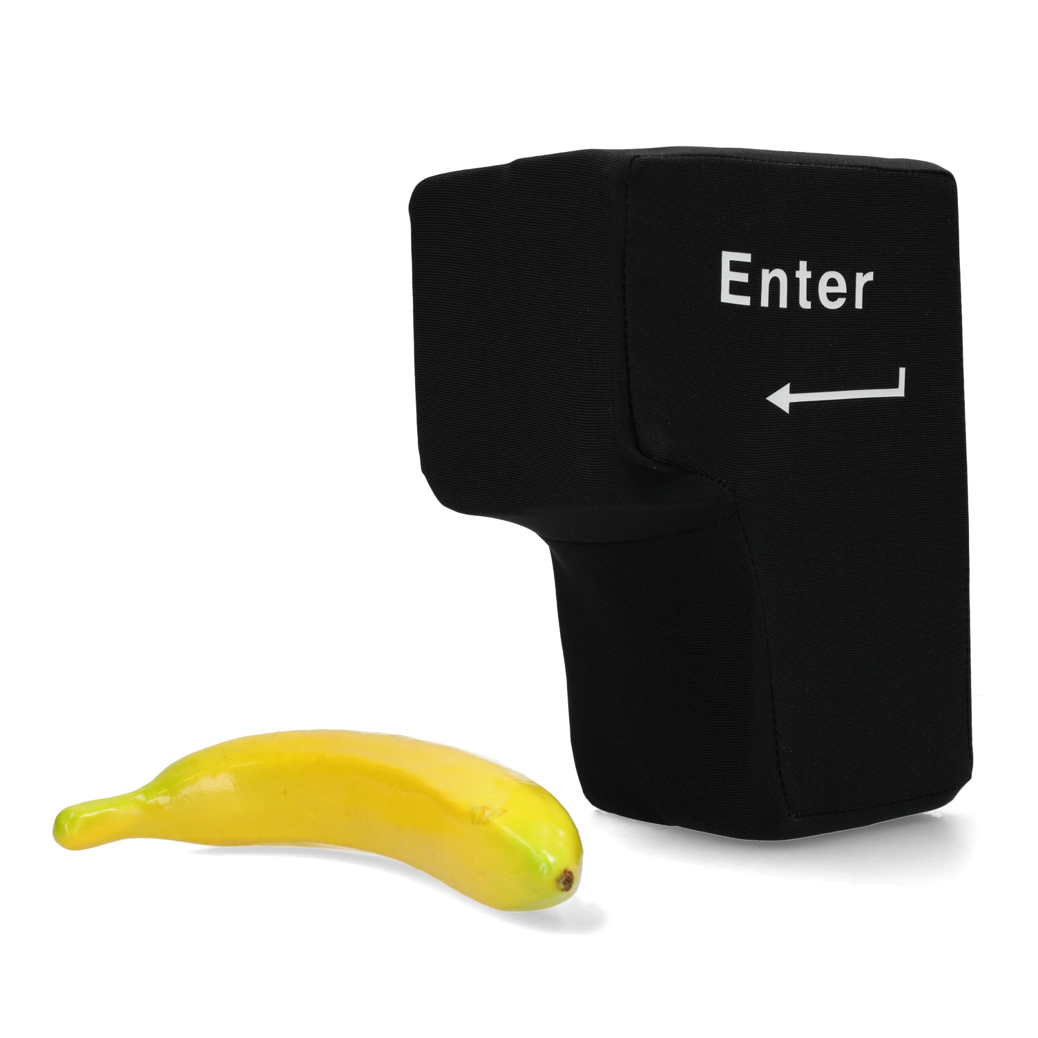 Zwarte XXL Enter knop met USB - interactieve kantoor gadget voor vergaderingen en team fun.