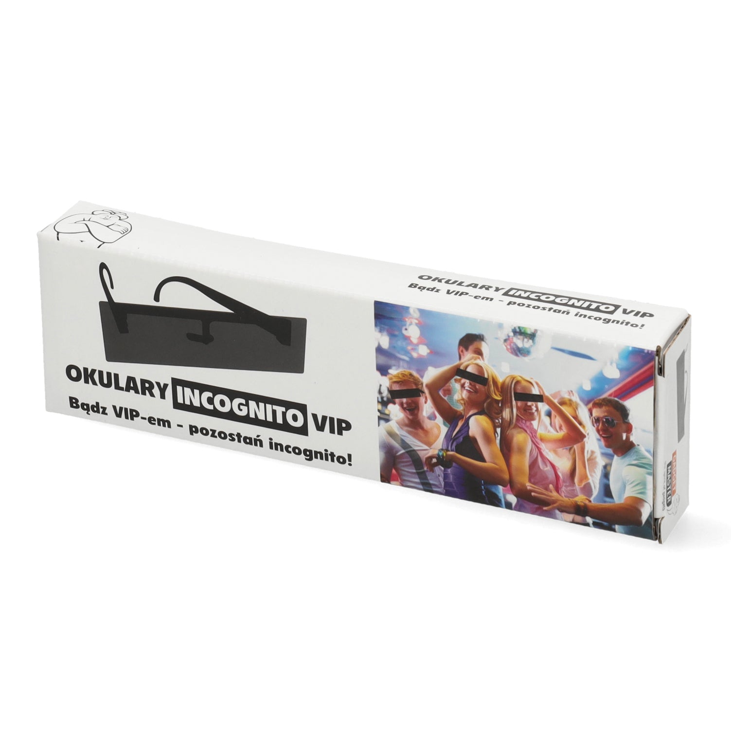 Zwarte balk feest brilin verpakking -perfect cadeau voor vrijgezellenfeesten, clubavonden en fotoshoots.